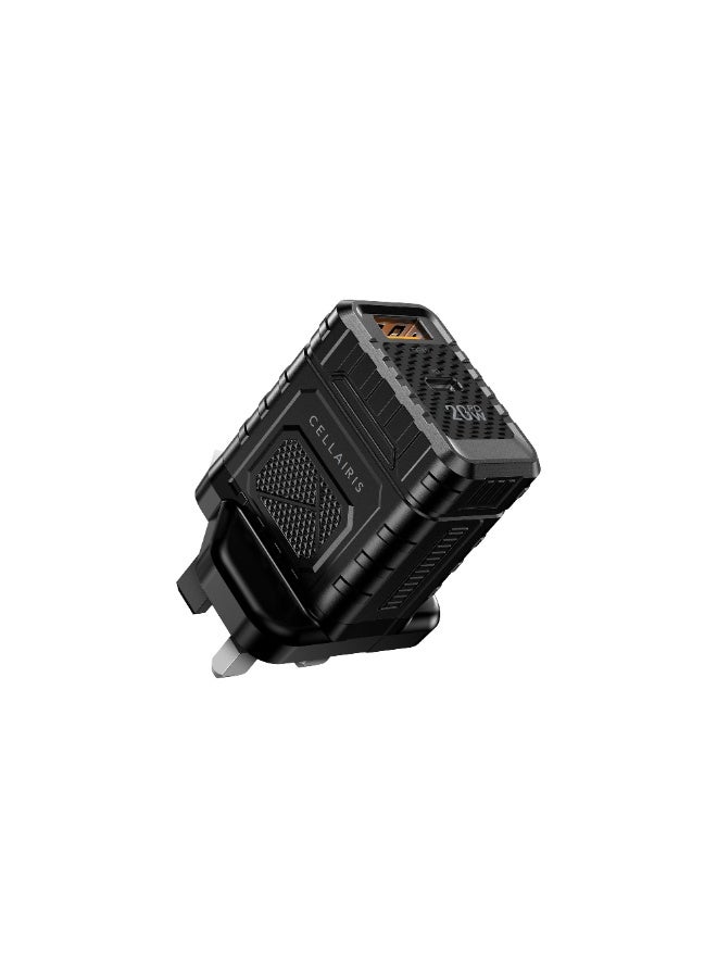 Cellairis 20W PD Wall Charger with Type-C and USB-A Ports, Power Delivery and QC 3.0 Support - Image 5